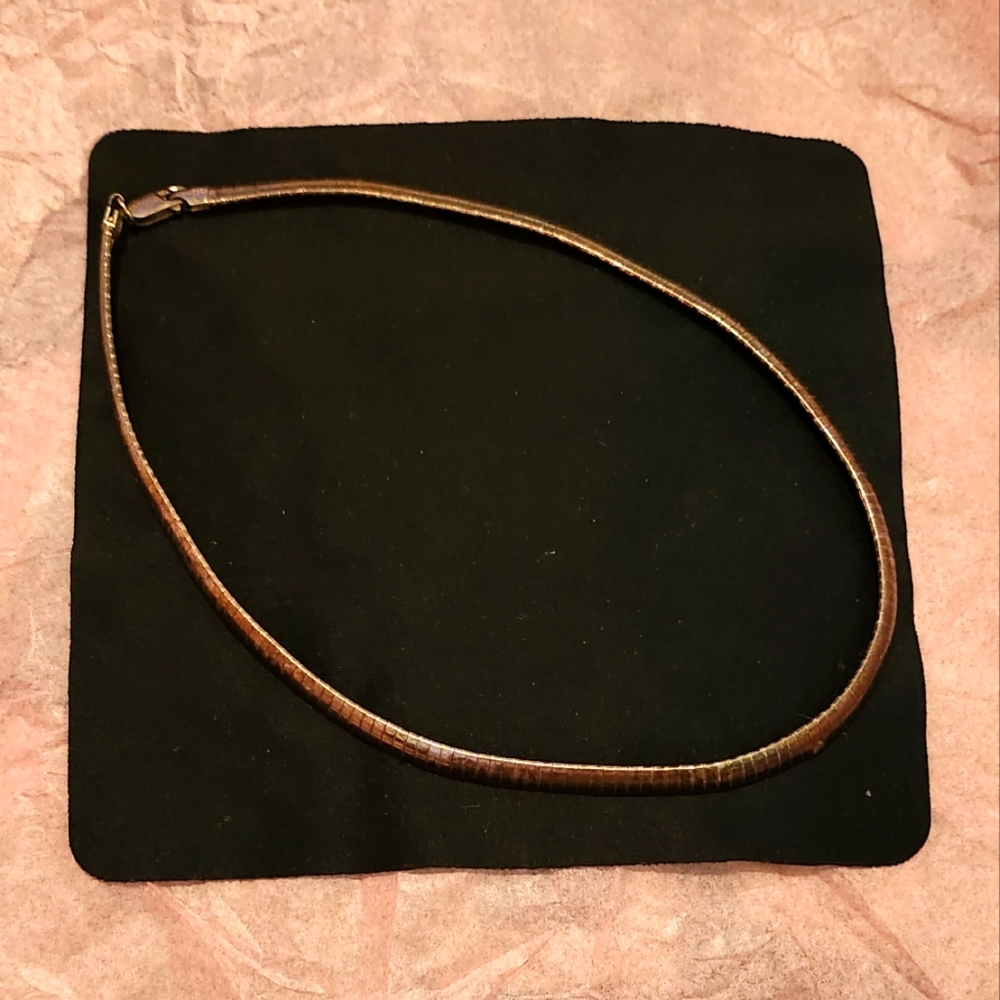 VINTAGE Vior Italy Silver Necklace 7.25"